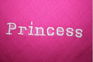 besticktes Nuscheli: Princess