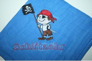 besticktes Nuscheli Pirat: Schlitzohr