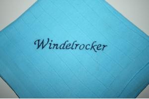besticktes Nuscheli: Windelrocker
